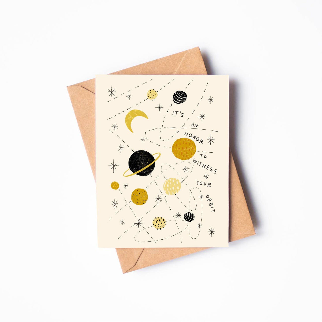 Rani Ban Co. - Greeting Card - It's An Honor To Witness Your Orbit
