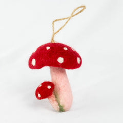Winding Road - Felt Ornaments - Mushrooms