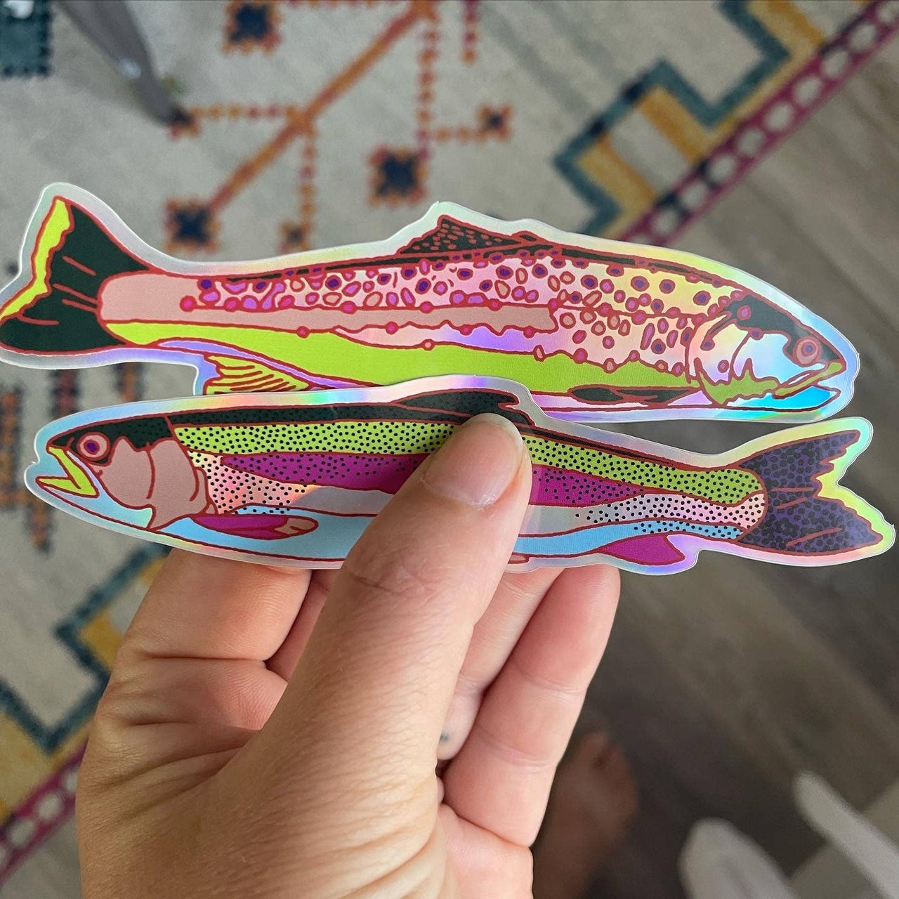 Caroline Clark - Sticker - Rainbow Trout