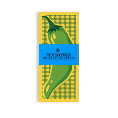 Green Chili Pepper - Risograph Market Notepad 