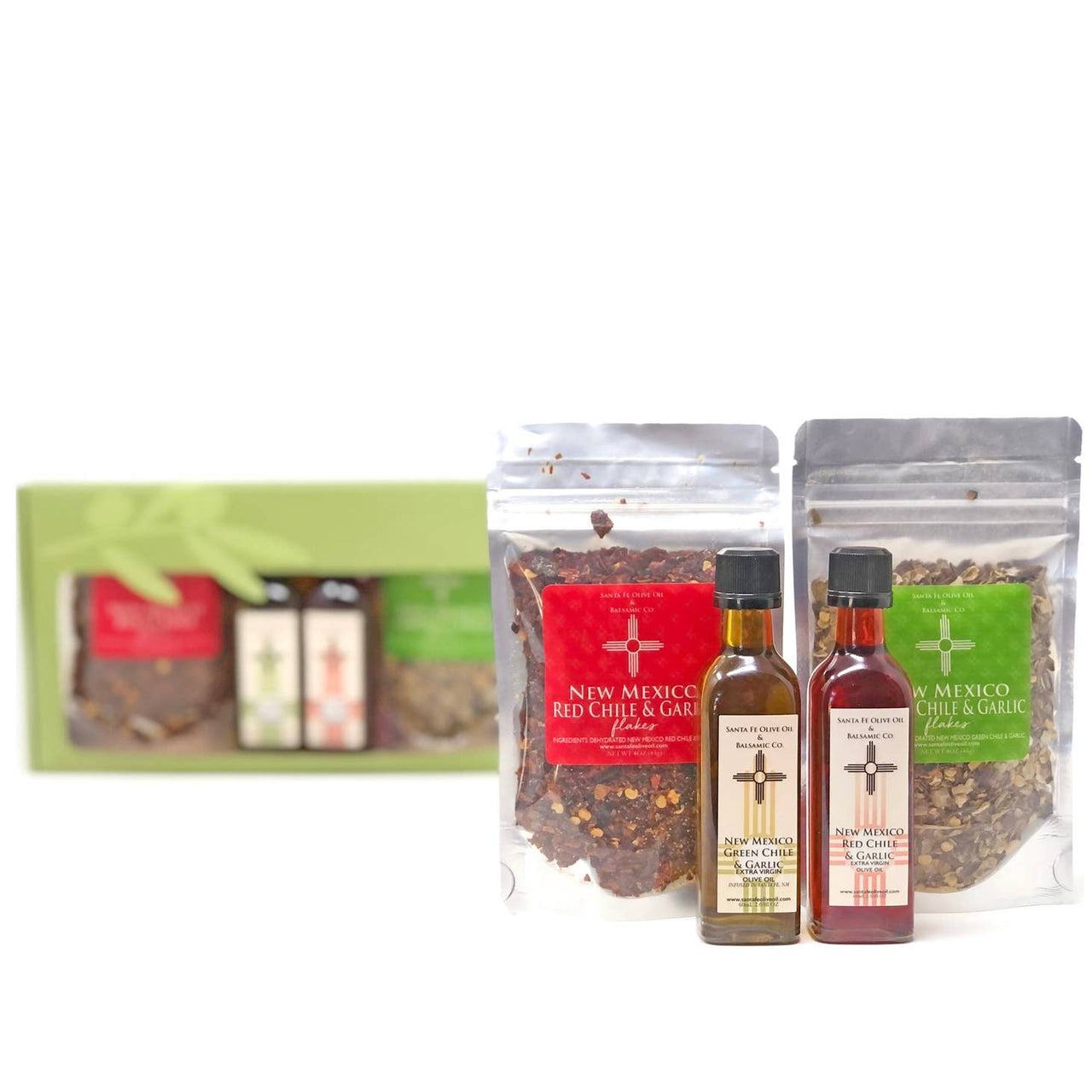 Santa Fe Olive Oil - New Mexico Oils & Chile Flakes Set