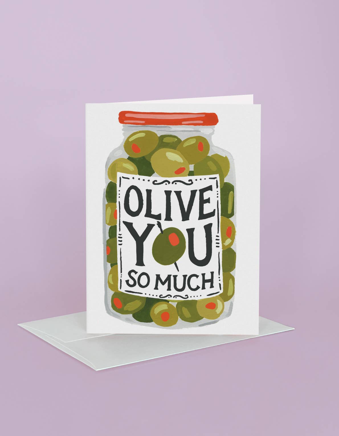 Love & Friendship Greeting Card | Olive You