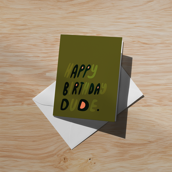 Birthday Dude Soft Touch Greeting Card | STCRD2636