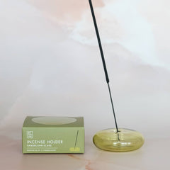 Glass Bubble Incense Holder : Orchid Translucent