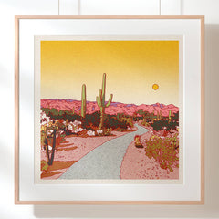 Caroline Clark - Desert Mountain #37 Print (12" x 12")