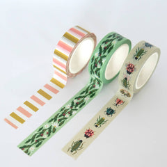 Washi Tape, Set of 3 | Entomologist Garden