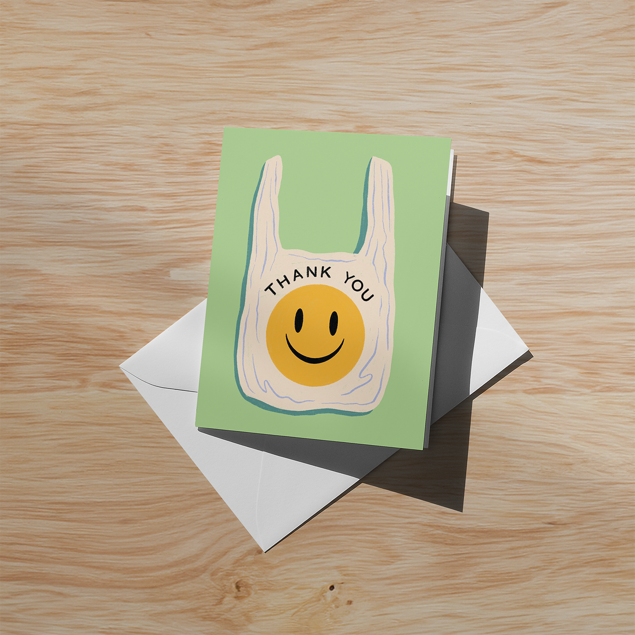 Thank You Bag Soft Touch Greeting Card | STCRD2241