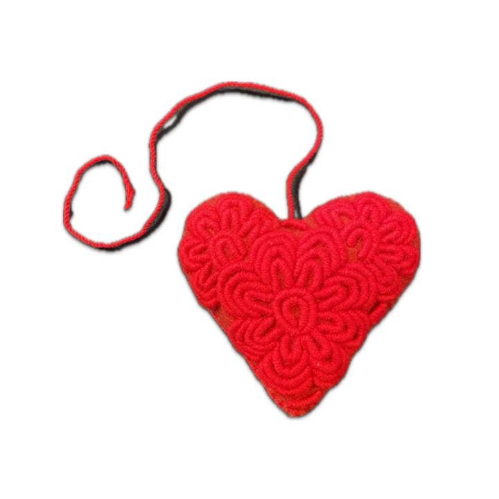 Abrazo Style - Embroidered Rococo Message Hearts