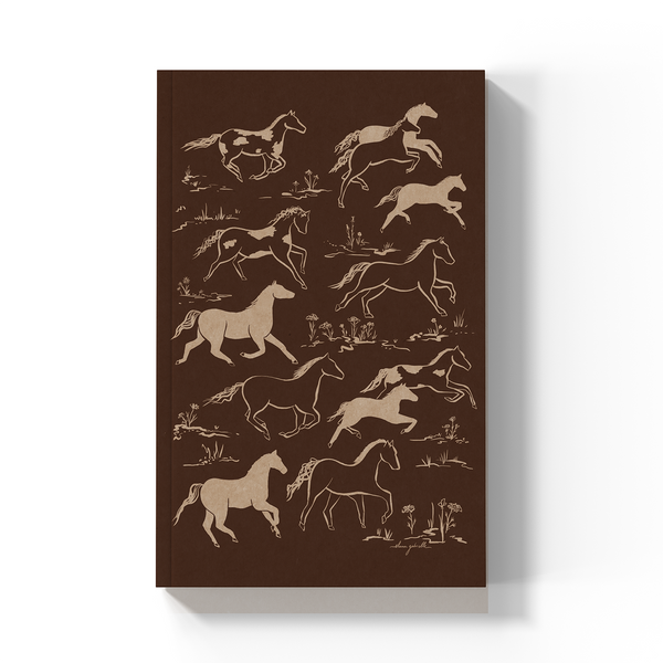 Wild Horses Kraft Layflat Notebook
