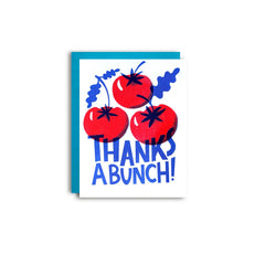 Tomato Bunch Risograph Thank You Card