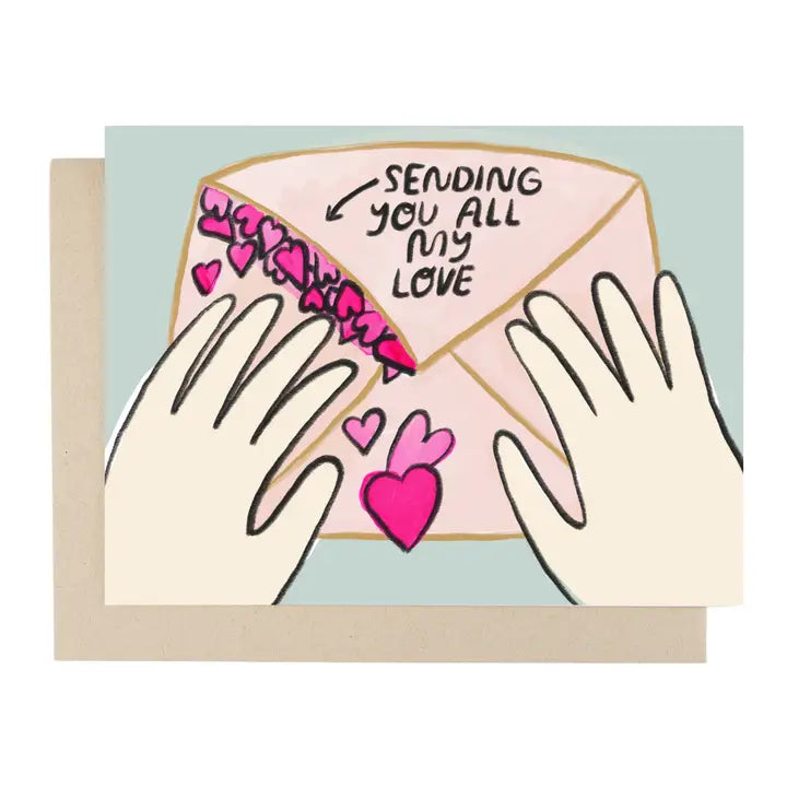 People I've Loved - Greeting Card - Sending You All My Love Card
