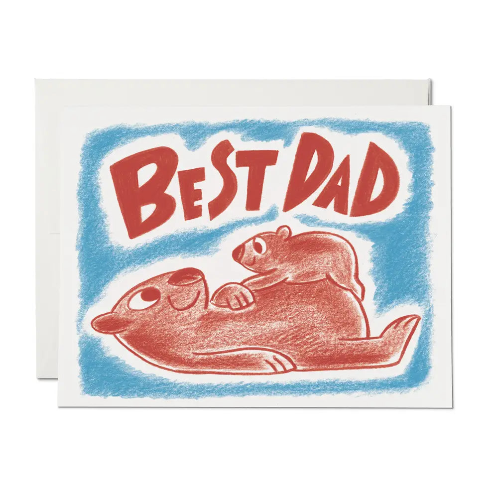 Red Cap Cards - Greeting Card - "Wombat Dad" Father's Day