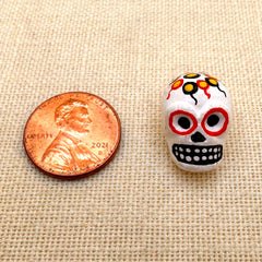 Colorful Skull Bead Clay, Peru 
