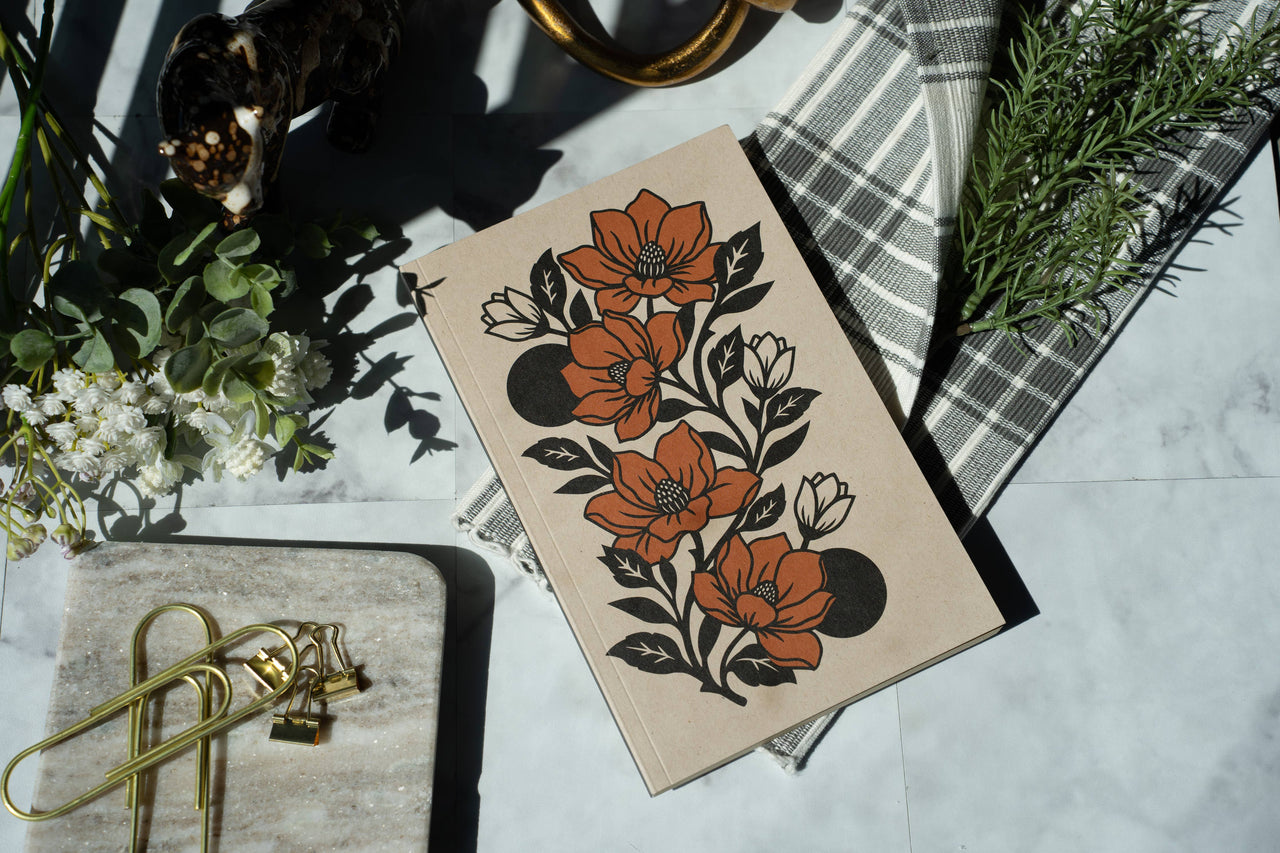 Magnolias Kraft Classic Layflat Notebook KLC2726KL