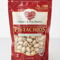 Heart of the Desert - Garlic Green Chile Pistachios (4 oz)