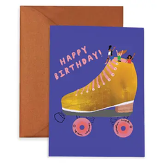Carolyn Suzuki-Golden Skater - Birthday Card