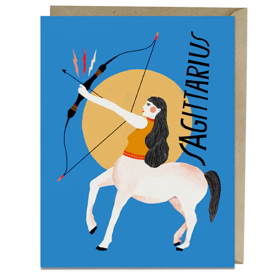 Lisa Congdon - Greeting Card  - Sagittarius