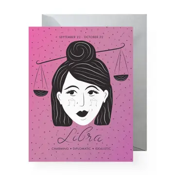 Boss Dotty - Libra Greeting Card