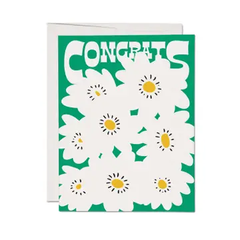 Red Cap Cards - Greeting Card - Congrats Poppies