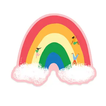 Carolyn Suzuki- Rainbow Slide - Die Cut Sticker