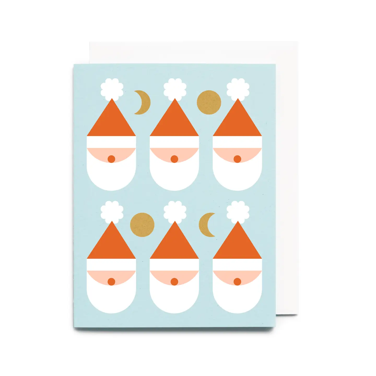 Worthwhile -HOLIDAY Greeting Card - Santa & Moons