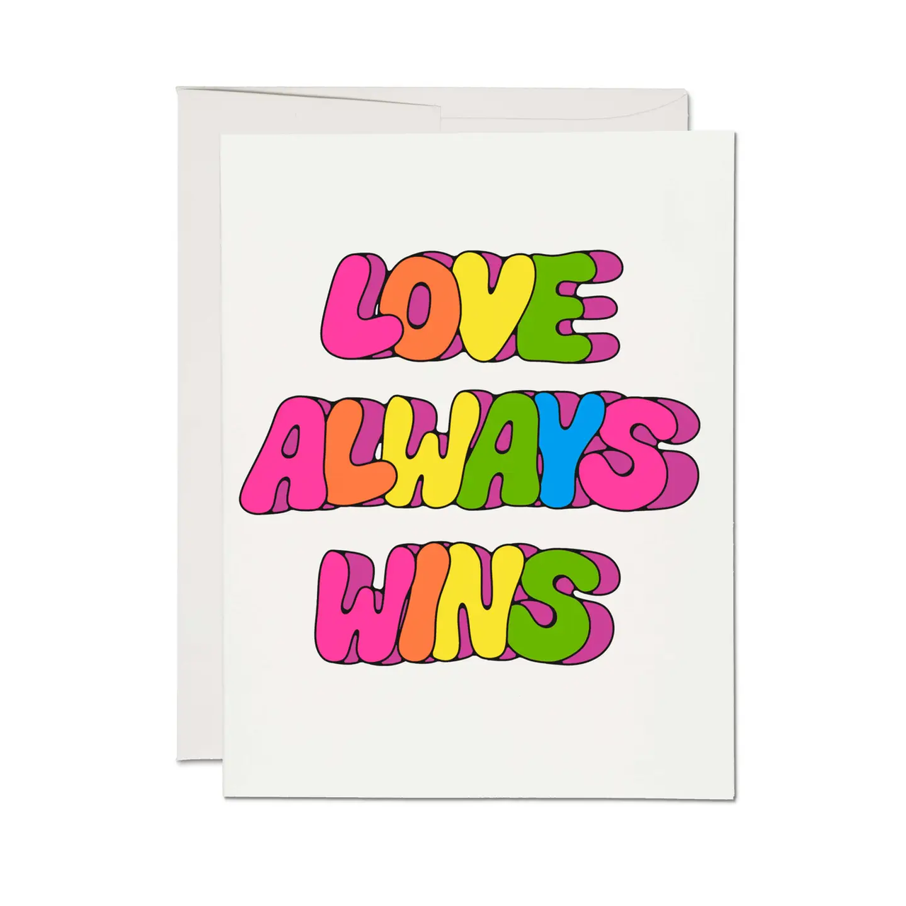 Red Cap Cards - Greeting Card - Love Always Wins
