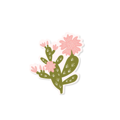 Odd Daughter - Cactus w/ flowers Sticker