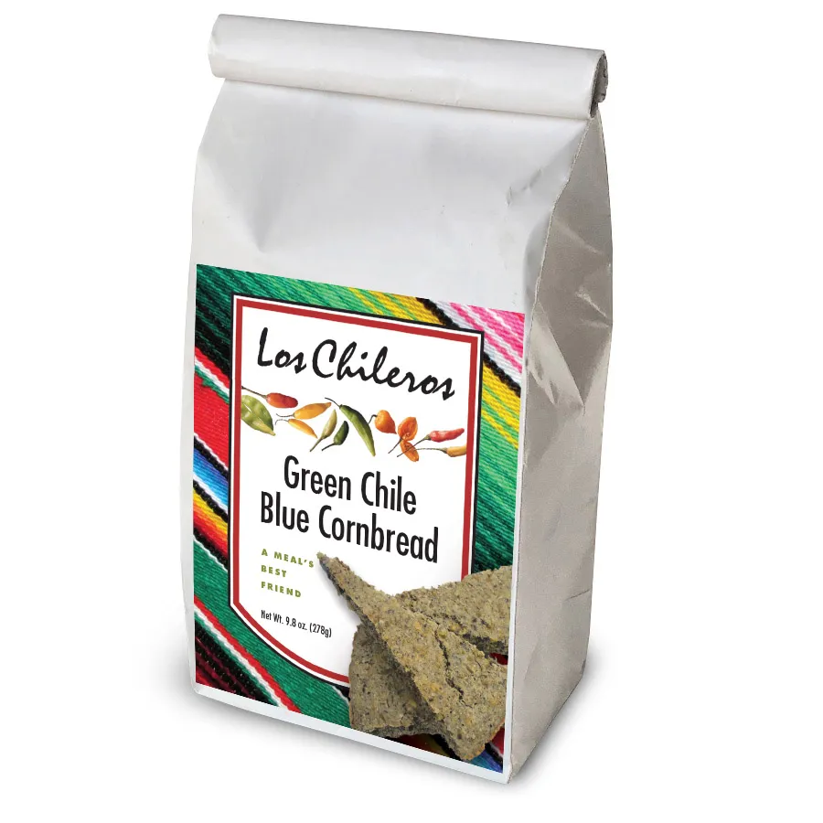 Los Chileros - Green Chile Blue Cornbread Mix (9.84 oz)