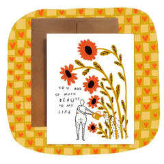 Rani Ban - Greeting Card - you add so much beauty to my life