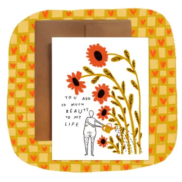 Rani Ban - Greeting Card - you add so much beauty to my life