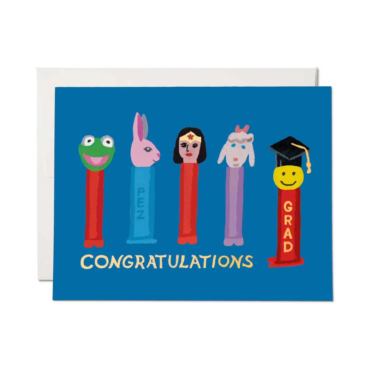Red Cap Cards - Greeting Card -Congratulations Grad Pez Dispenser