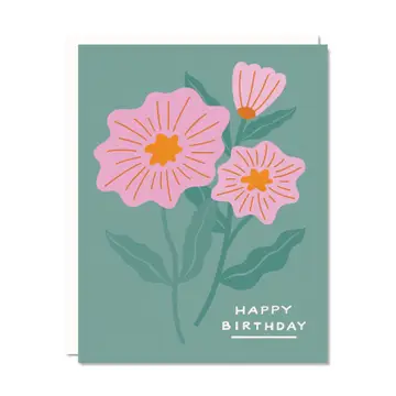 Odd Daughter - Greeting Card -  Birthday Flowers