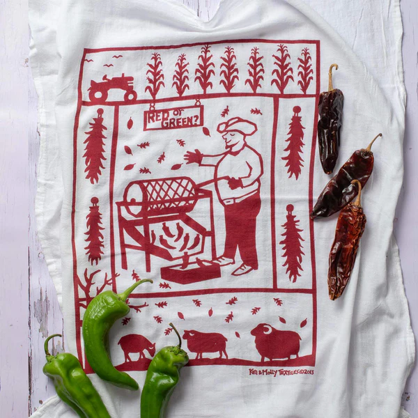 Kei & Molly - Tea Towel - Chile Roaster (Red)