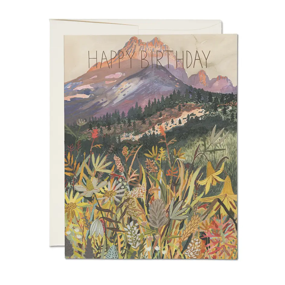 Red Cap Cards - Greeting Card - Happy Birthday Landscape