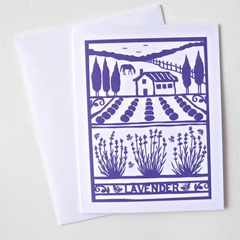 Kei & Molly - Lavender Farm Note Cards (Pack of 8)