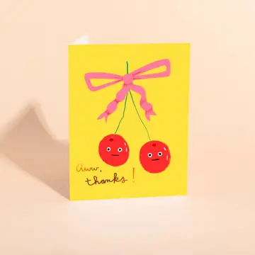 Carolyn Suzuki-Sweet Cherries - Thank You Card