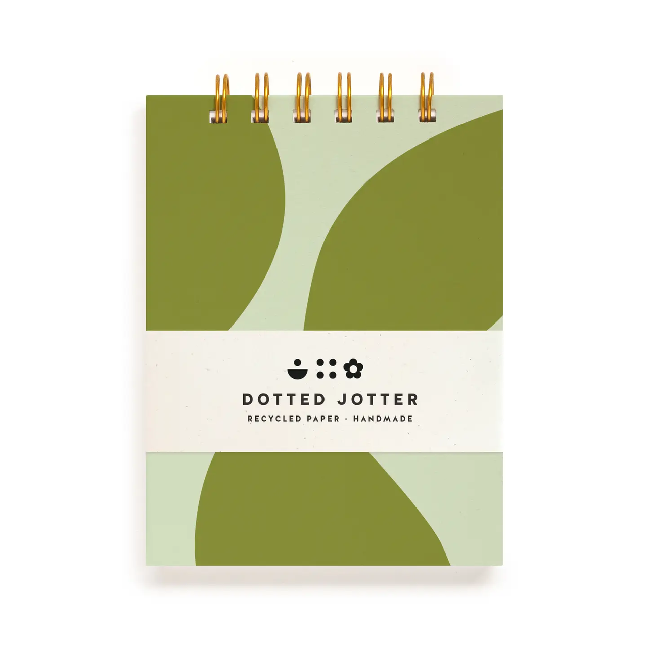 Worthwhile - Moss Pebble Dotted Jotter Notebook