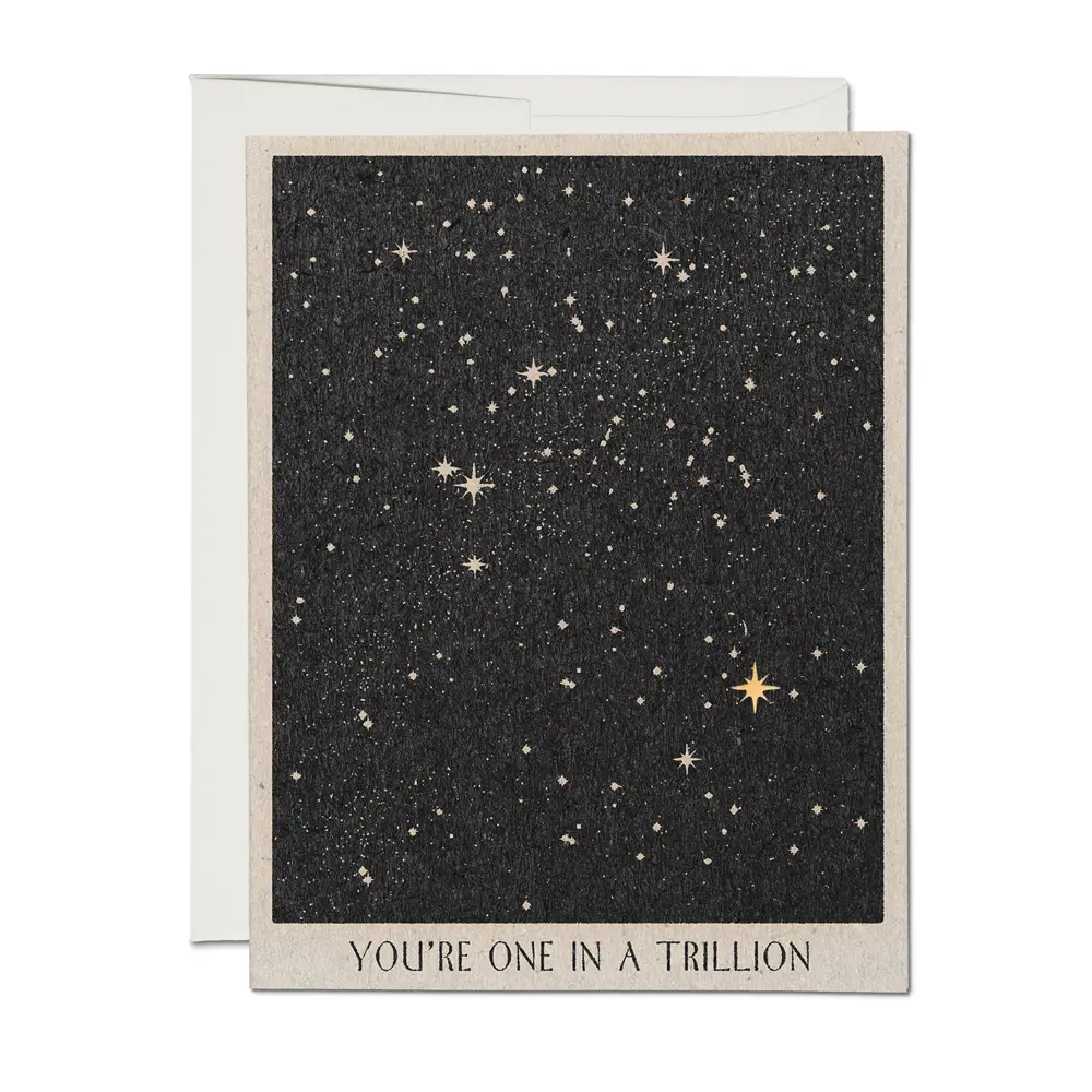 Red Cap Cards - Greeting Card - You’re One In A Trillion