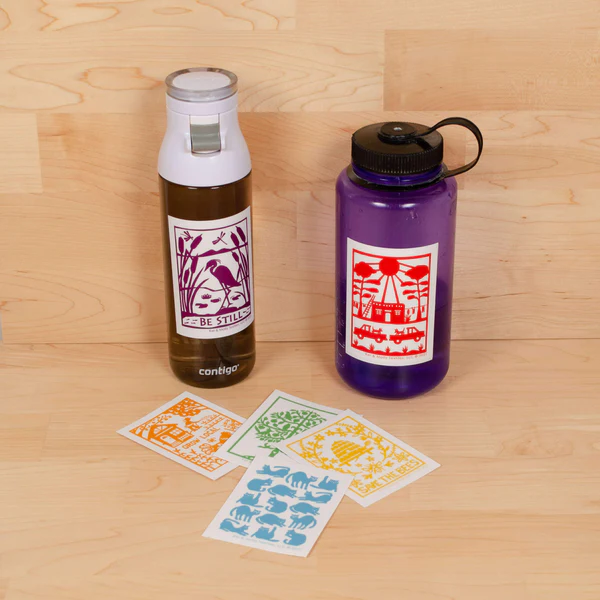 Kei & Molly - Cats Sticker - Blue