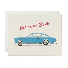 Red Cap Cards - Greeting Card -Classic Car Father's Day