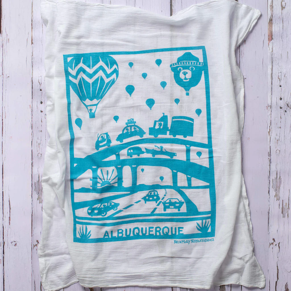 Kei & Molly - Tea Towel - Albuquerque Hot Air Balloons
