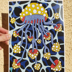 Vivian Page - Mushroom Squid Print