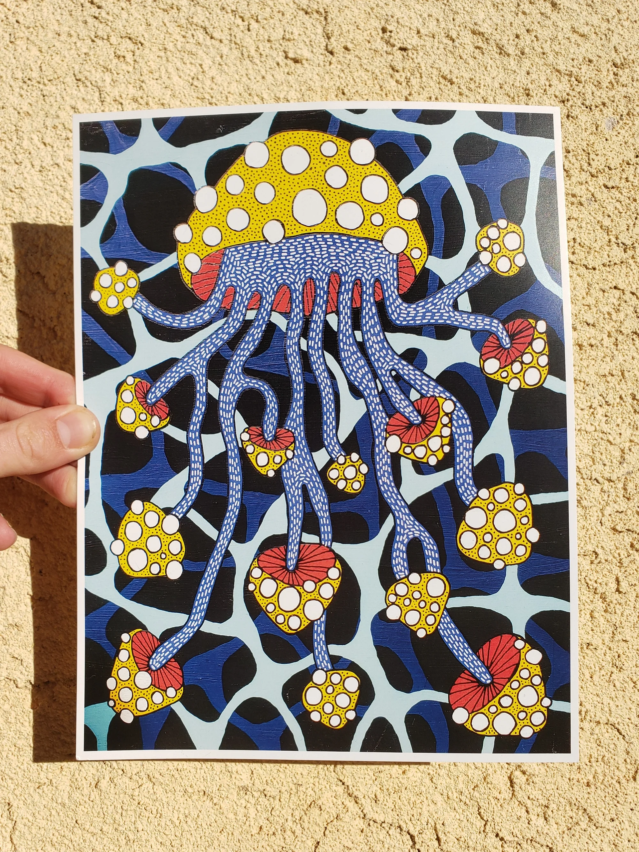 Vivian Page - Mushroom Squid Print