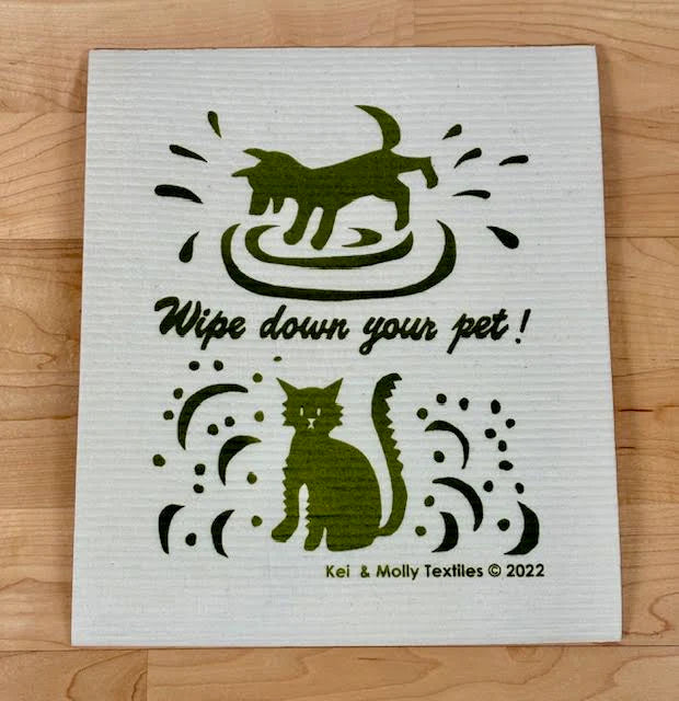 Kei & Molly - LARGE Sponge Cloth - Wipe Down Your Pet!