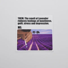 Metal- Sticker - Lavender Snort