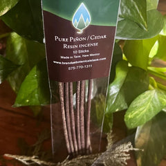 Brenda’s Botanicals - Resin Incense 10pk - Pure Pinon/Cedar
