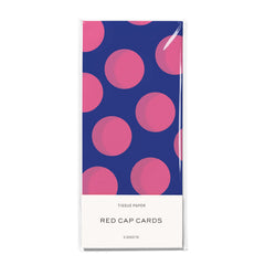 Blue and Pink Dots Tissue Paper : 5 Sheets