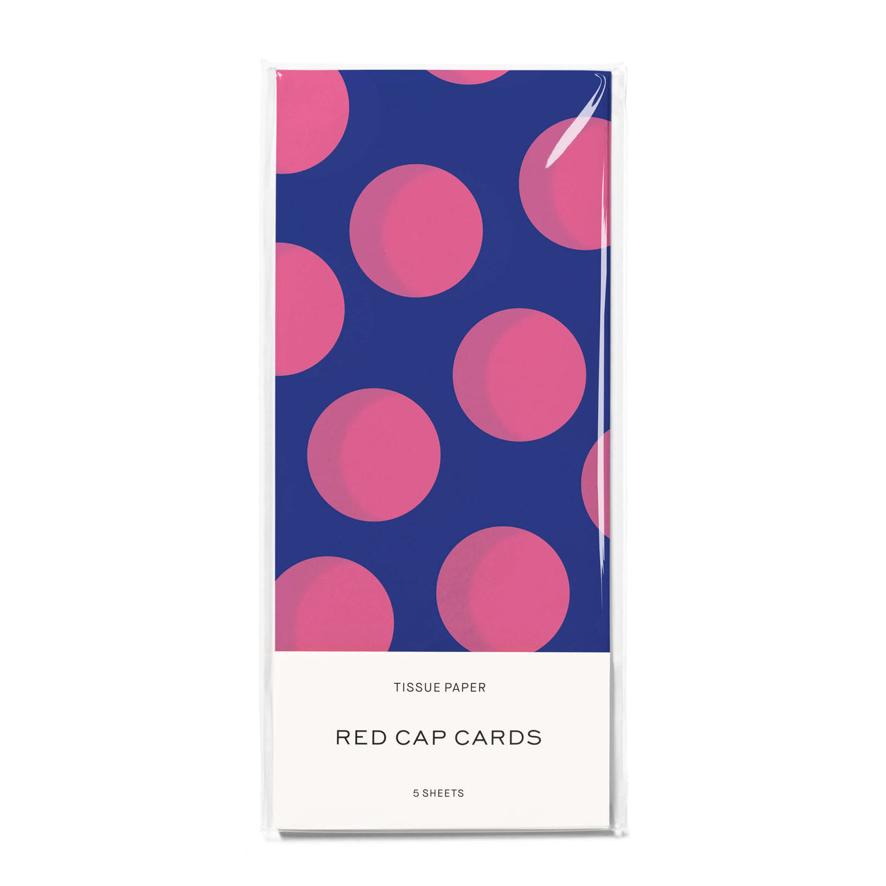 Blue and Pink Dots Tissue Paper : 5 Sheets
