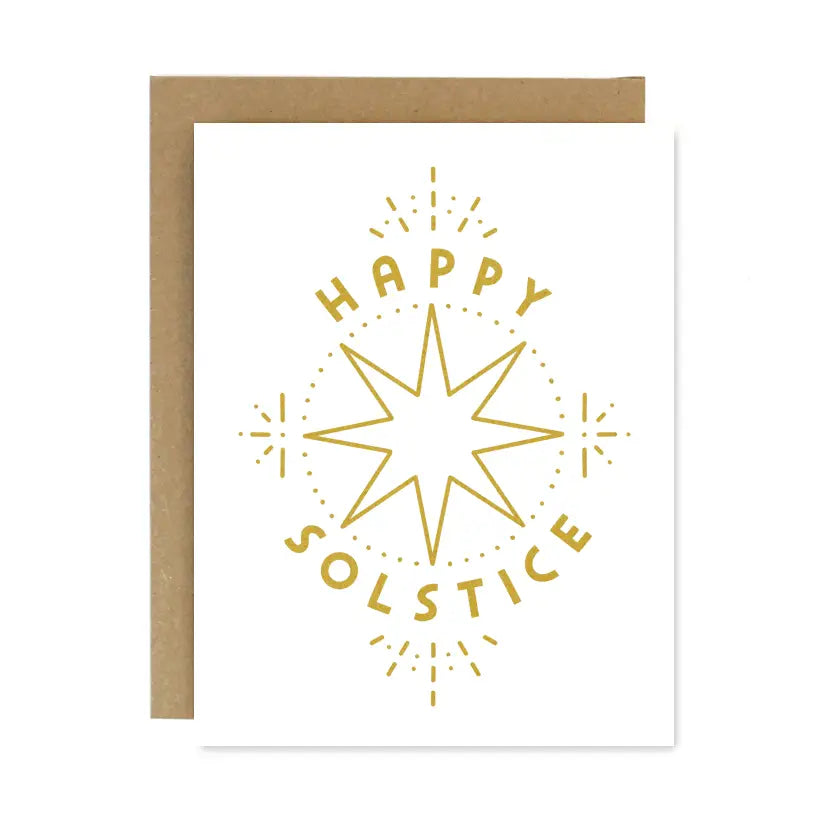Worthwhile Paper - Greeting Card - Happy Solstice Wheel Card