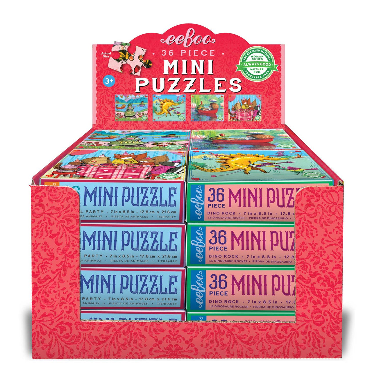 Eeboo - Mini Valentine Puzzle (Assorted)